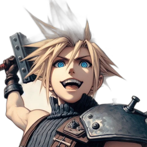 weapon, sword, face, staff transparent PNG cut-out