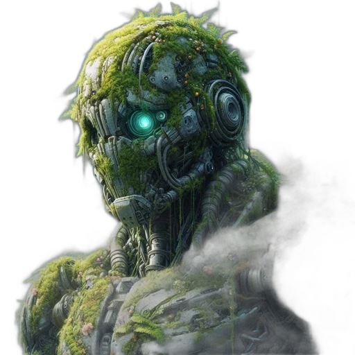 robot, creature, mask, face transparent PNG cut-out