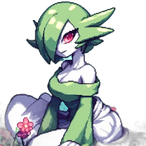 flower, staff, creature, robot transparent PNG cut-out