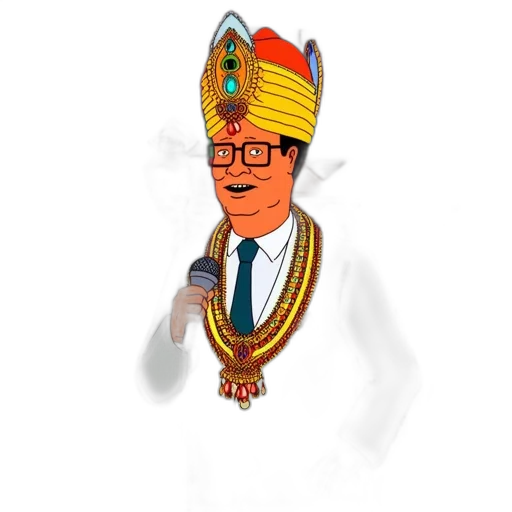 staff, crown, hat, cartoon transparent PNG cut-out