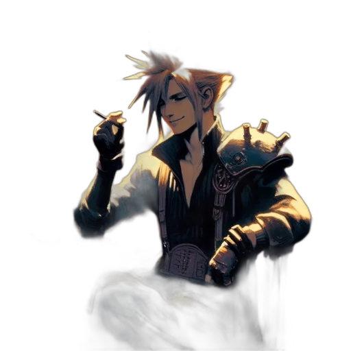staff, jacket, weapon, dragon transparent PNG cut-out