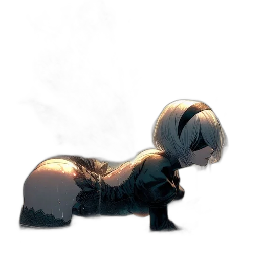 hair, creature, animal, staff transparent PNG cut-out