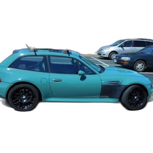 car, 3d render, blue, turquoise transparent PNG cut-out