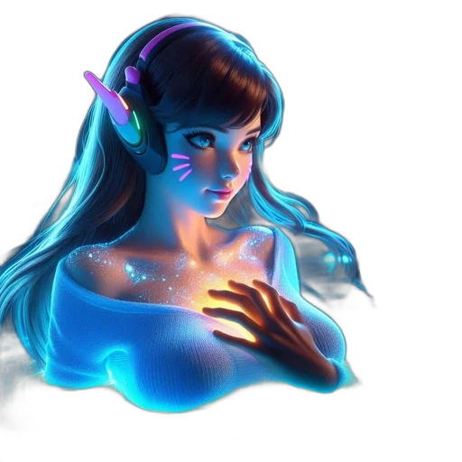 fantasy art, concept art, 3d render, anime transparent PNG cut-out