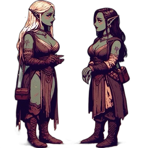concept art, fantasy art, comic book art, pixel art transparent PNG cut-out