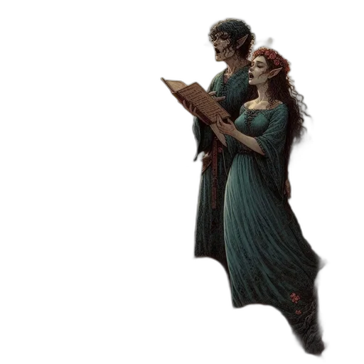 staff, dress, fantasy art, concept art transparent PNG cut-out