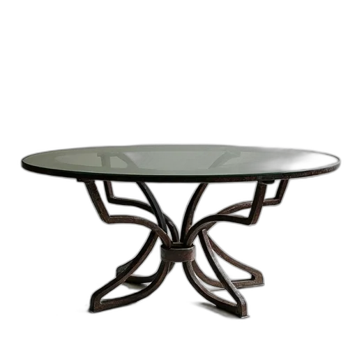furniture, 3d render, glass, topped transparent PNG cut-out
