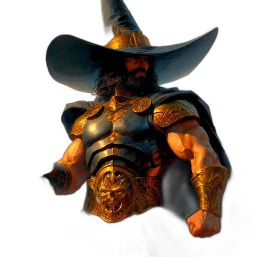 hat, staff, mask, weapon transparent PNG cut-out