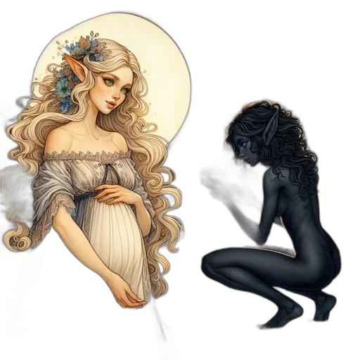 fantasy art, concept art, comic book art, pixel art transparent PNG cut-out