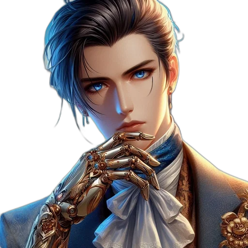face, staff, jacket, jewelry transparent PNG cut-out