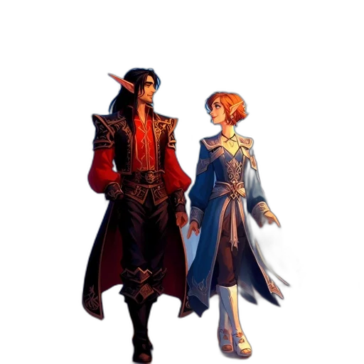 jacket, staff, concept art, fantasy art transparent PNG cut-out