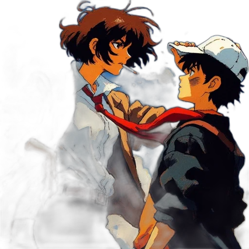 anime, concept art, watercolor, pixel art transparent PNG cut-out