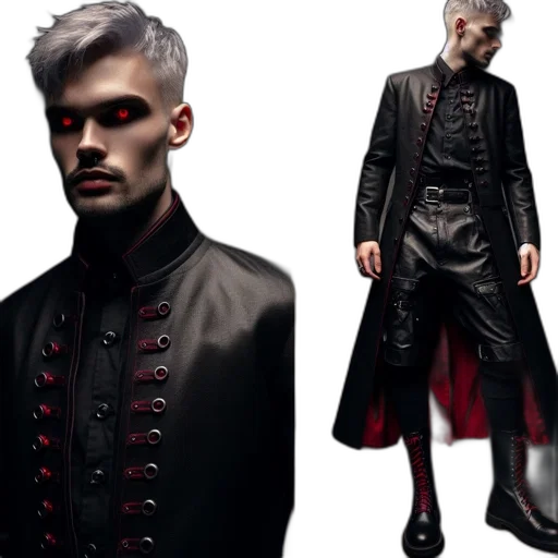 jacket, concept art, cyberpunk, fantasy art transparent PNG cut-out