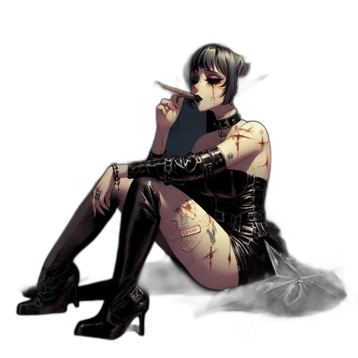 dress, weapon, concept art, fantasy art transparent PNG cut-out