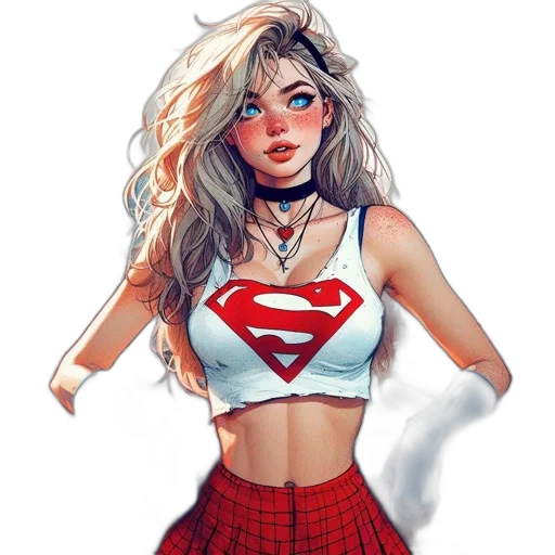 dress, comic book art, fantasy art, concept art transparent PNG cut-out
