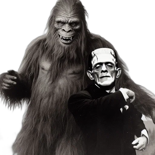 animal, mask, creature, two transparent PNG cut-out