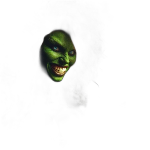 mask, face, creature, staff transparent PNG cut-out