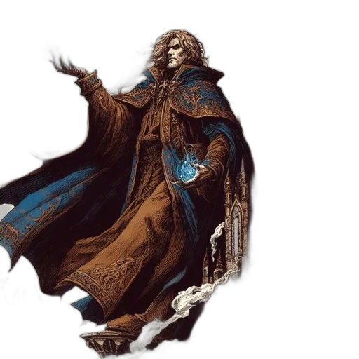 fantasy art, concept art, comic book art, photorealistic transparent PNG cut-out