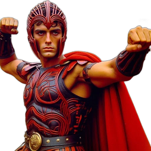 armored, man, ancient, warrior transparent PNG cut-out