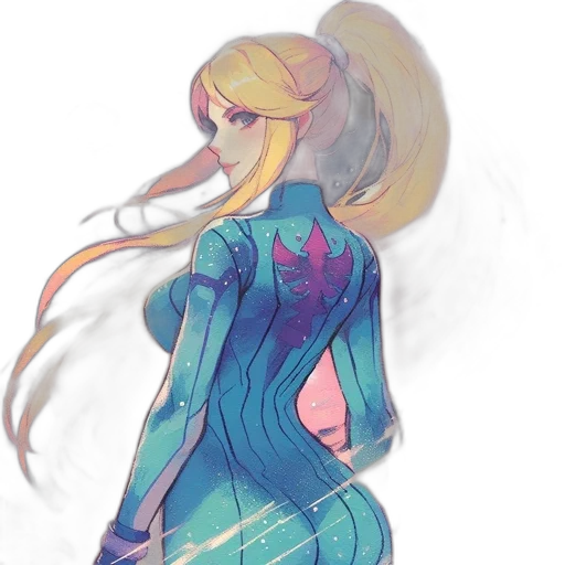 dress, jacket, robot, hair transparent PNG cut-out