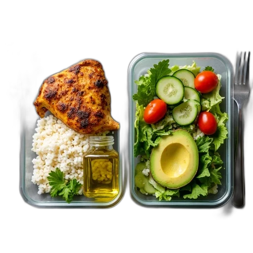 food, meal, presented, two transparent PNG cut-out