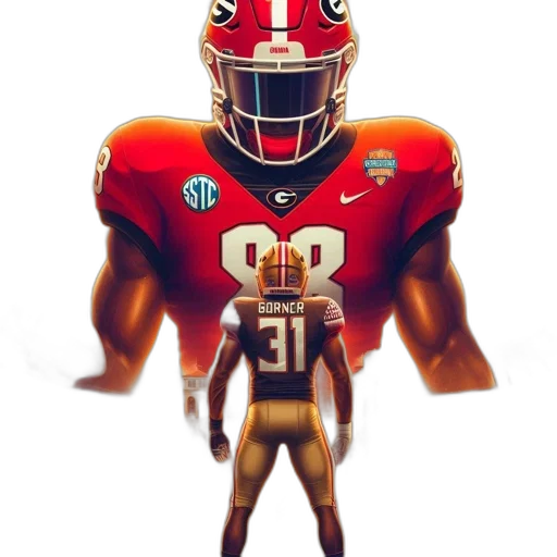 football, player, garner, his transparent PNG cut-out