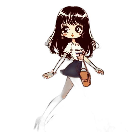 dress, staff, bottle, anime transparent PNG cut-out