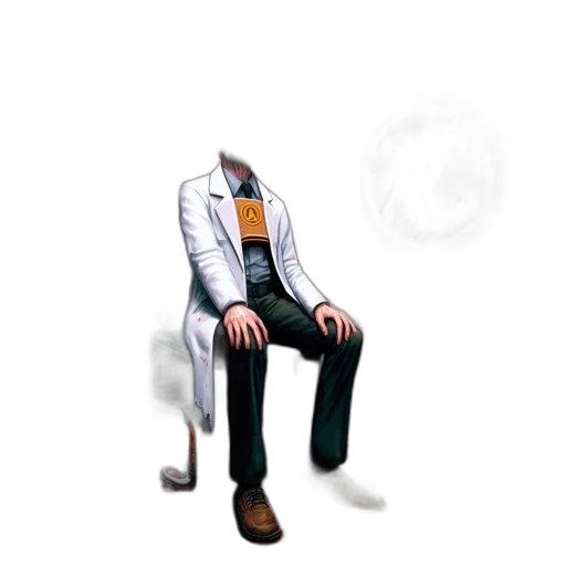 jacket, staff, furniture, robot transparent PNG cut-out