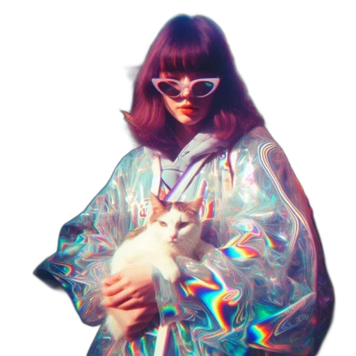 jacket, dress, animal, hair transparent PNG cut-out