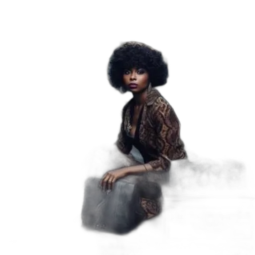 dress, hair, jacket, photorealistic transparent PNG cut-out