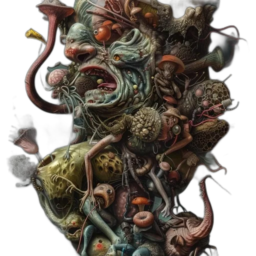creature, mask, dragon, face transparent PNG cut-out