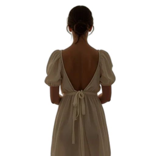 dress, jewelry, staff, photorealistic transparent PNG cut-out