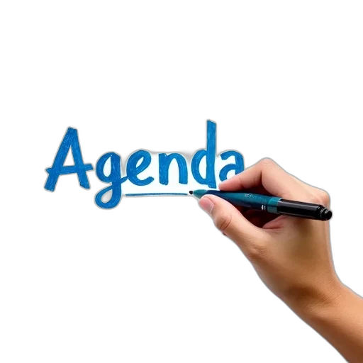 hand, drawing, word, agenda transparent PNG cut-out
