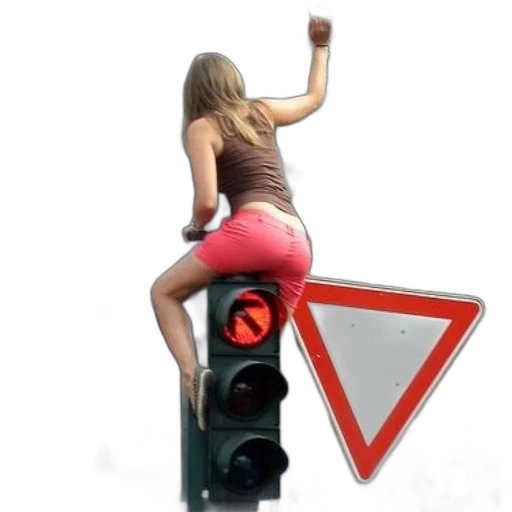 neon lights, woman, brown, tank transparent PNG cut-out