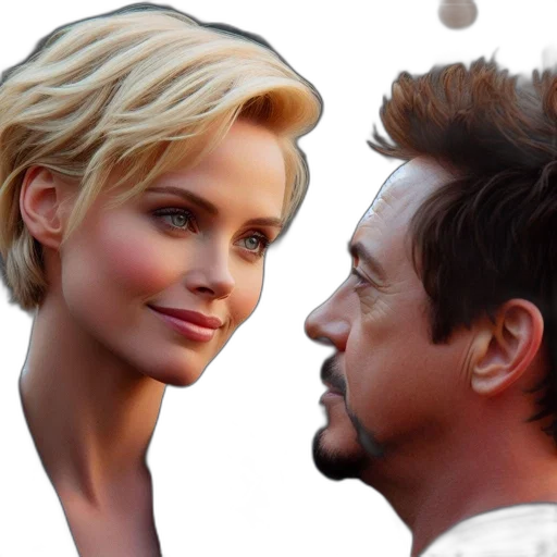 face, hair, photorealistic, concept art transparent PNG cut-out