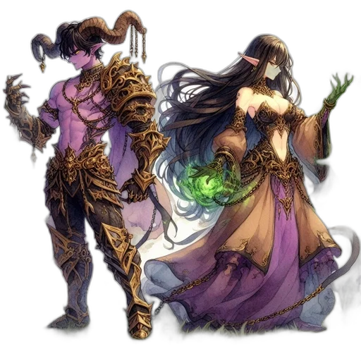 concept art, fantasy art, comic book art, anime transparent PNG cut-out