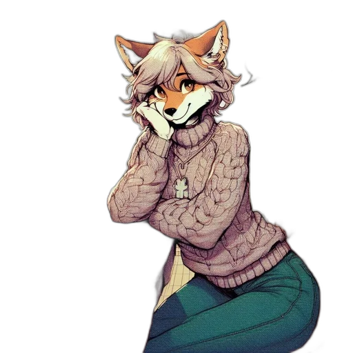 jacket, staff, animal, creature transparent PNG cut-out
