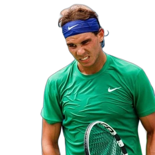 green, tennis, player, wearing transparent PNG cut-out