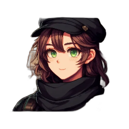 hat, staff, face, crown transparent PNG cut-out