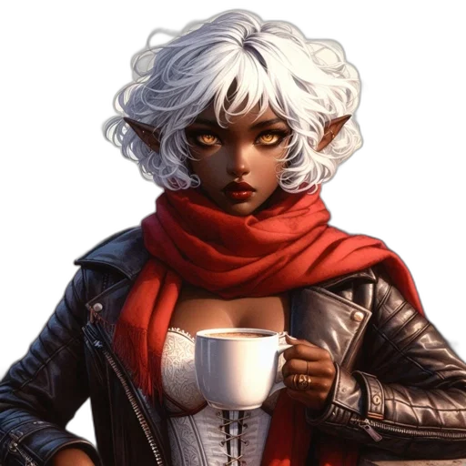 jacket, concept art, comic book art, fantasy art transparent PNG cut-out