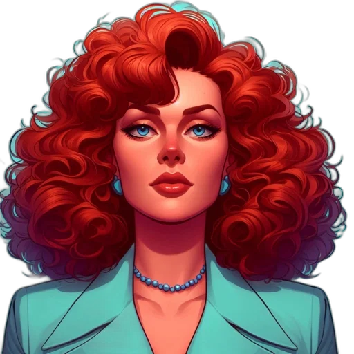 hair, face, jewelry, comic book art transparent PNG cut-out