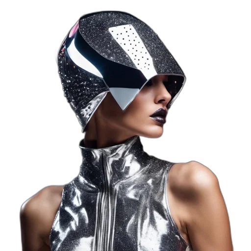 mask, robot, hat, jacket transparent PNG cut-out