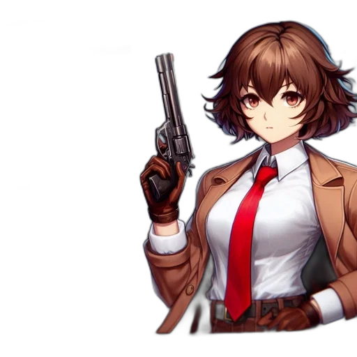 weapon, staff, jacket, animal transparent PNG cut-out