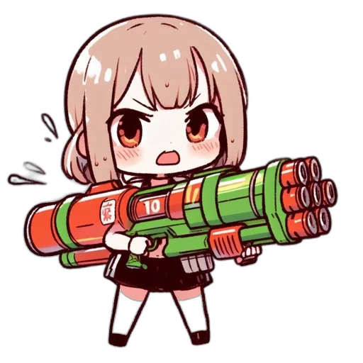 weapon, staff, robot, pixel art transparent PNG cut-out