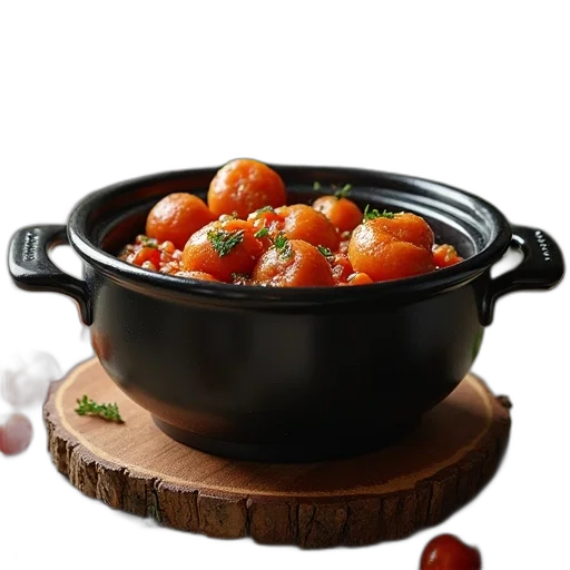 food, 3d render, photorealistic, crockpot transparent PNG cut-out