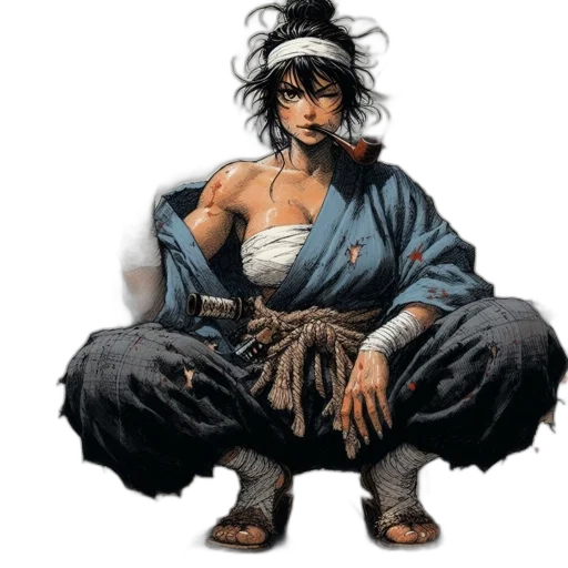 comic book art, concept art, fantasy art, anime transparent PNG cut-out