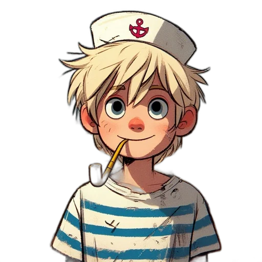hat, staff, face, cartoon transparent PNG cut-out