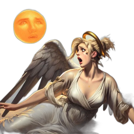 face, fantasy art, photorealistic, concept art transparent PNG cut-out