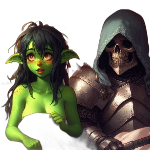 fantasy art, concept art, pixel art, comic book art transparent PNG cut-out