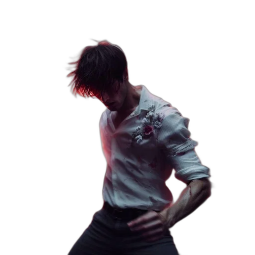 jacket, staff, photorealistic, concept art transparent PNG cut-out